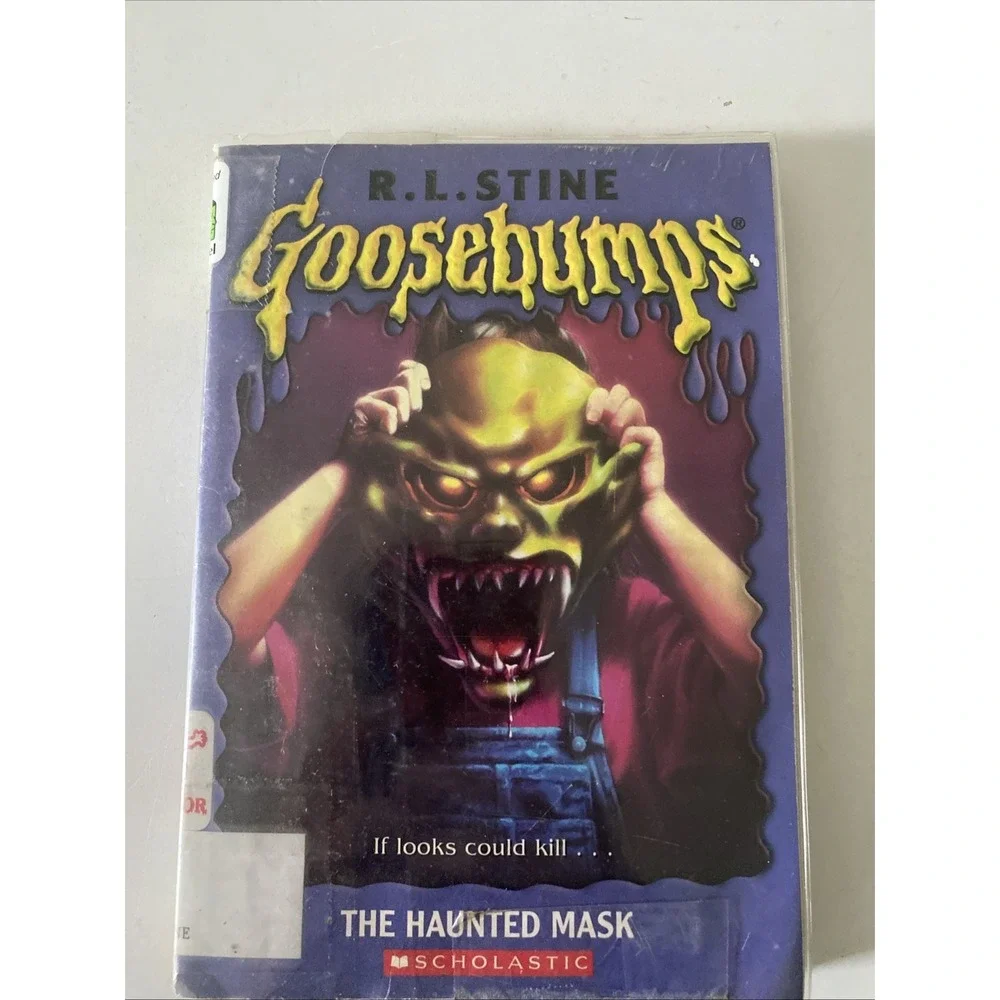 Vintage Goosebumps The Haunted Mask By R.L. Stine Paperback Chicago Libary 1993